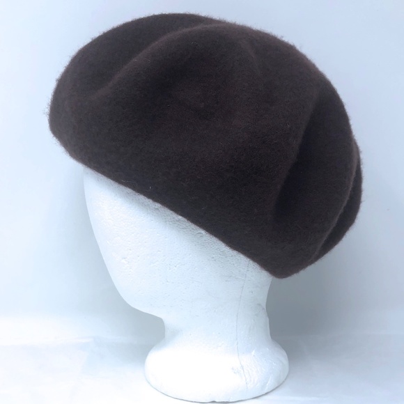 Fair Weather 100% wool brown beret hat - Picture 1 of 5